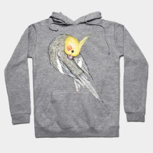 Preening cockatiel Hoodie